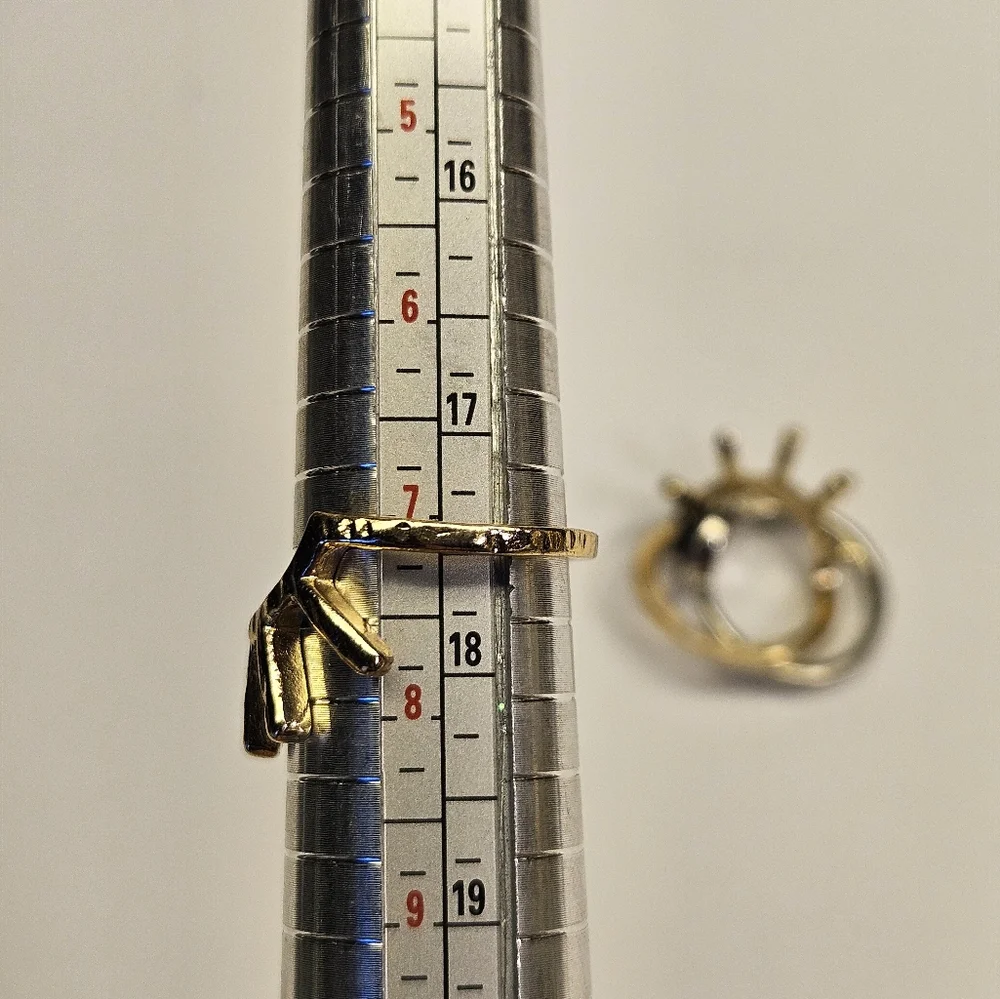 Sunburst Rings Size 7¼ Set of 3 Stackable Rings